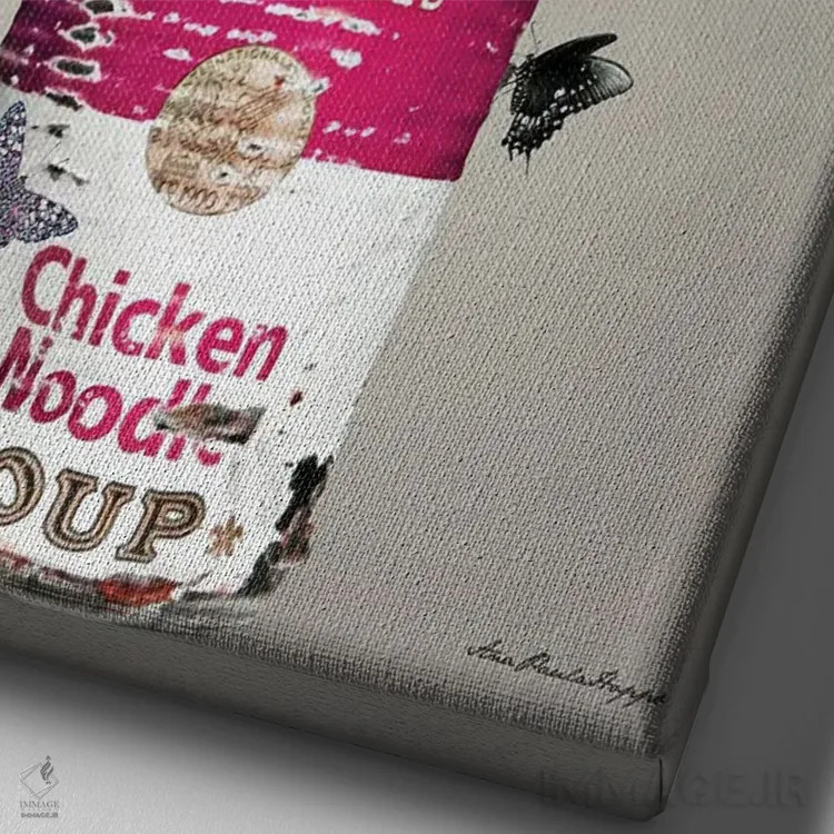 تابلو پروتئا اثر آنا پائولا هوپه - نمای نزدیک بافت بوم