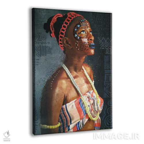 تابلو افول فرهنگ آفریقایی اثر آلو پروسپر - نمای پرسپکتیو محصول