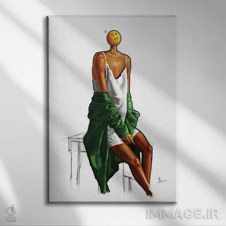 تابلو انتظار اثر آلو پروسپر - نمای روبهرو روی دیوار