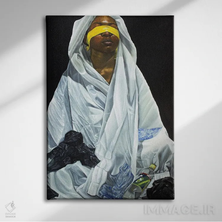 تابلو بیتوجهی اثر آلو پروسپر - نمای روبهرو روی دیوار