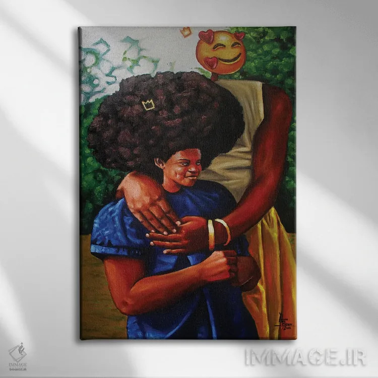 تابلو بگذار عشق باشد و عشق بود اثر آلو پروسپر - نمای روبهرو روی دیوار