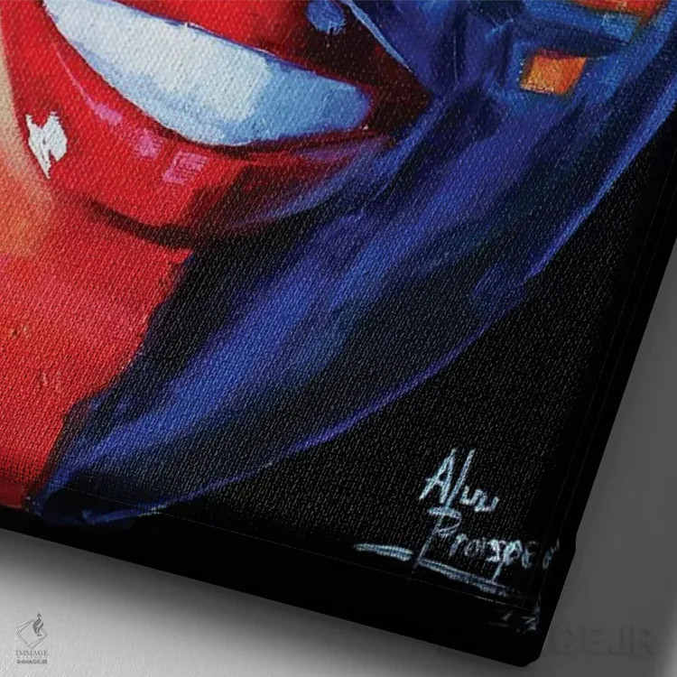 تابلو این احساسی است که دارم اثر آلو پروسپر - نمای نزدیک بافت بوم