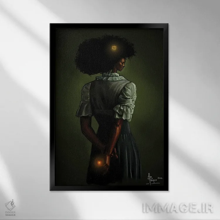 تابلو این نور کوچک من اثر آلو پروسپر - نمای قابدار مشکی
