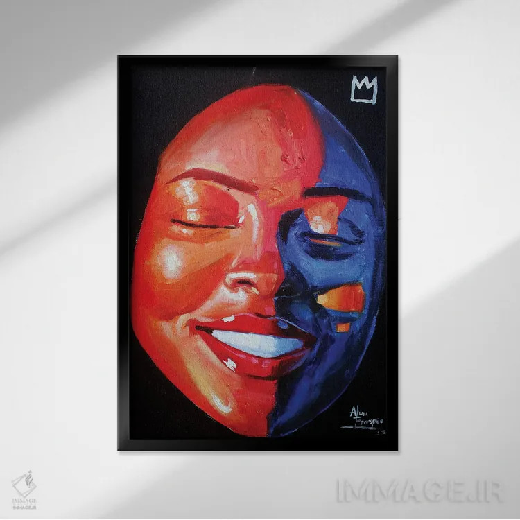 تابلو این احساسی است که دارم اثر آلو پروسپر - نمای قابدار مشکی