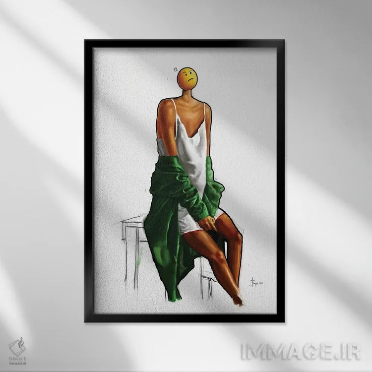 تابلو انتظار اثر آلو پروسپر - نمای قابدار مشکی