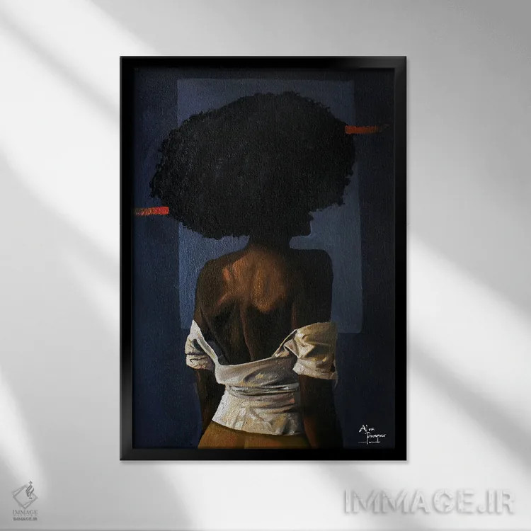 تابلو سرسخت اثر آلو پروسپر - نمای قابدار مشکی