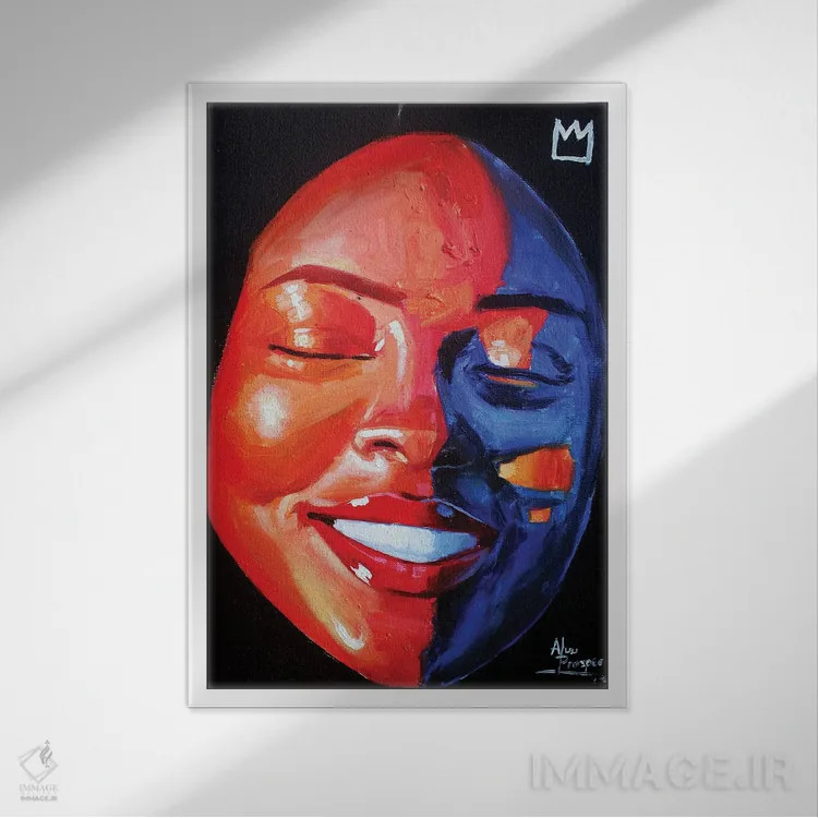 تابلو این احساسی است که دارم اثر آلو پروسپر - نمای قابدار سفید