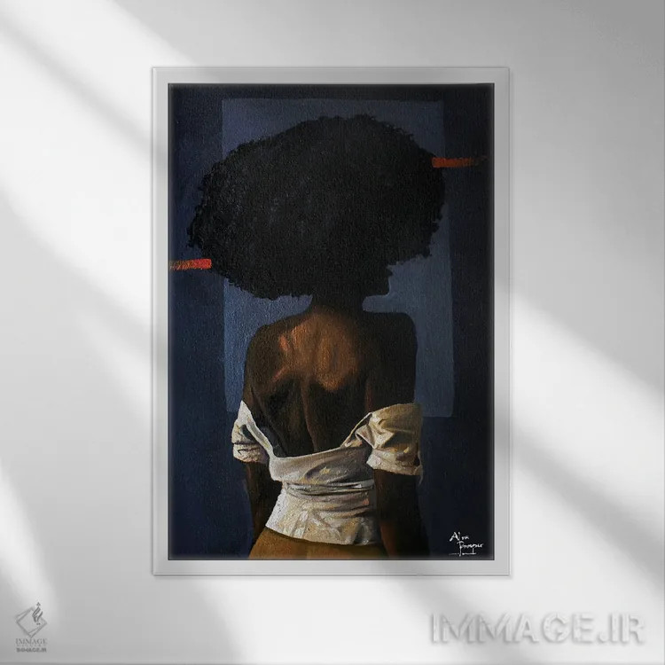 تابلو سرسخت اثر آلو پروسپر - نمای قابدار سفید