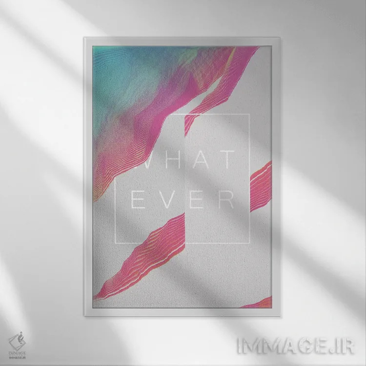 تابلو هر چی اثر آدام پریستر - نمای قابدار سفید