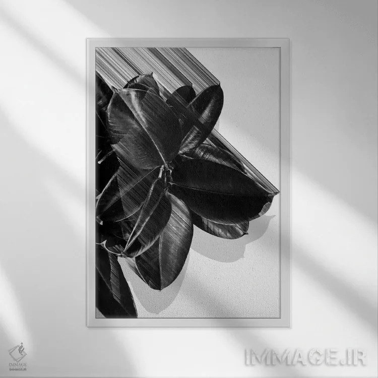 تابلو ما در سیاه و سفید خرد میشویم اثر آدام پریستر - نمای قابدار سفید