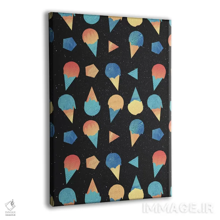 تابلو بوم و پوستر دیواری طرح «Space Cream» اثر Adam Priester - نمای پرسپکتیو محصول