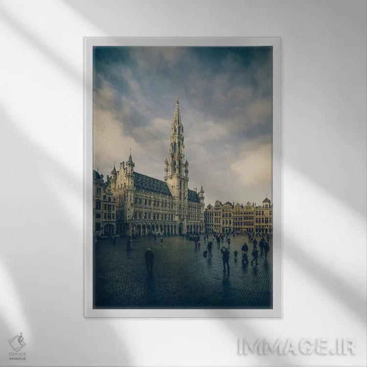 تابلو بروکسل I اثر آلساندرو پاسرینی - نمای قابدار سفید