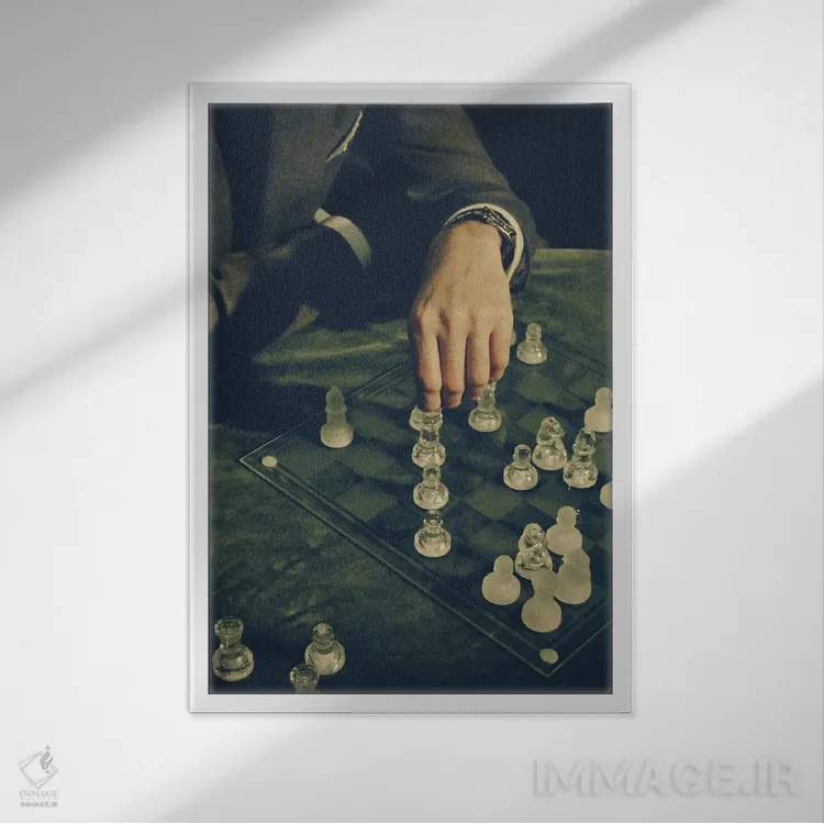 تابلو سینمان I (نام اختصاصی - در صورت لزوم توضیح در پرانتز اضافه شود) اثر آلساندرو پاسرینی - نمای قابدار سفید