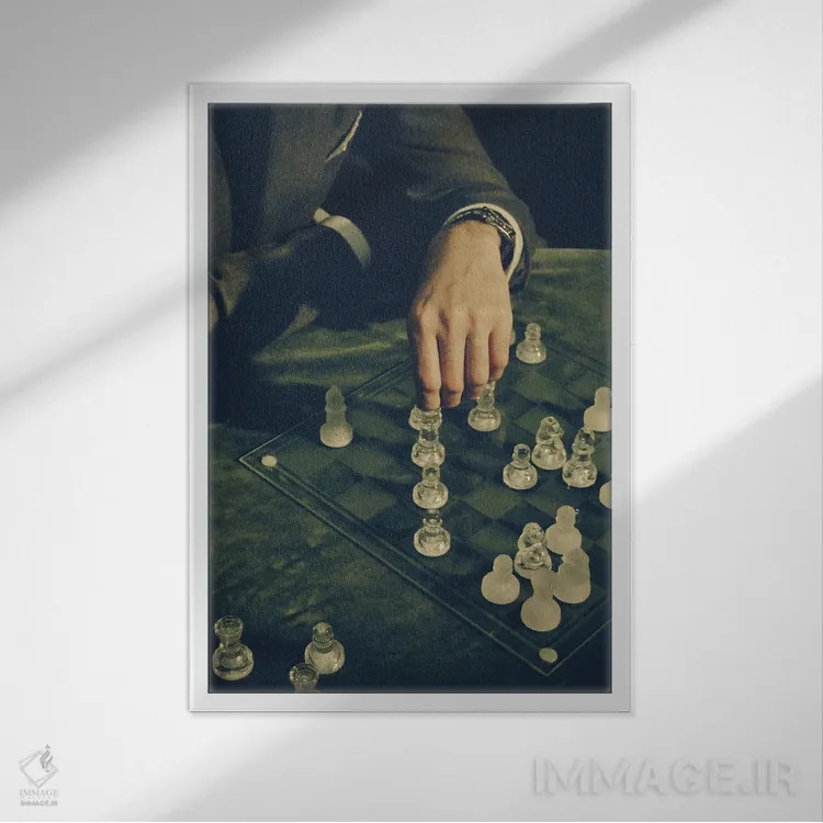 تابلو سینمان I (نام اختصاصی - در صورت لزوم توضیح در پرانتز اضافه شود) اثر آلساندرو پاسرینی - نمای قابدار سفید