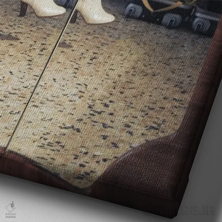 تابلو ۲هزار و سیزده I اثر آلساندرو پاسرینی - نمای نزدیک بافت بوم