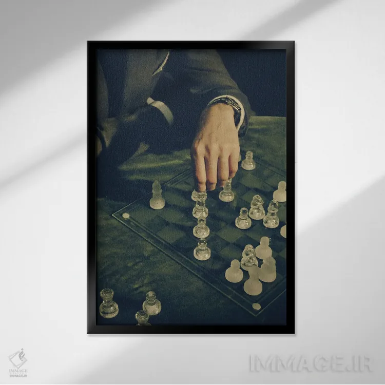 تابلو سینمان I (نام اختصاصی - در صورت لزوم توضیح در پرانتز اضافه شود) اثر آلساندرو پاسرینی - نمای قابدار مشکی