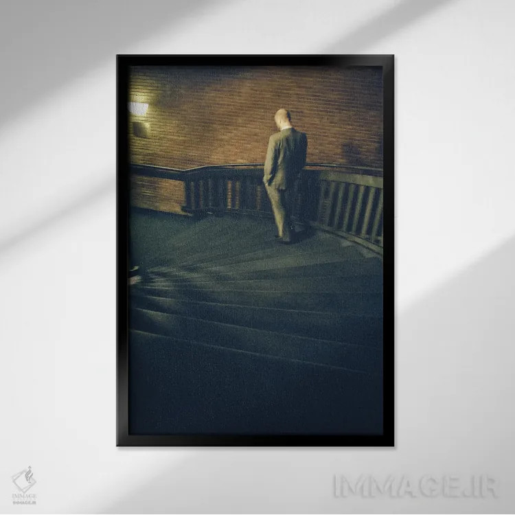 تابلو سینمان III (نام اختصاصی) اثر آلساندرو پاسرینی - نمای قابدار مشکی