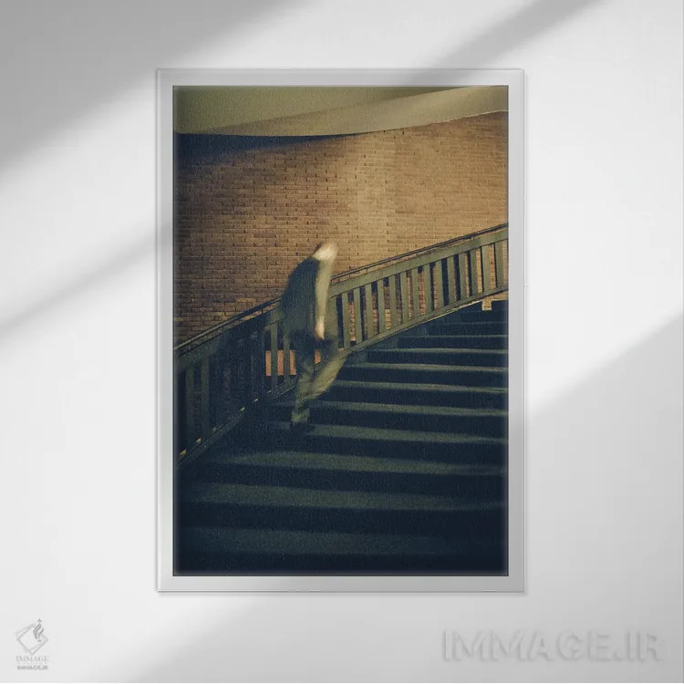 تابلو سینمان II (نام اختصاصی) اثر آلساندرو پاسرینی - نمای قابدار سفید