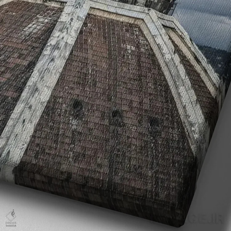 تابلو فلورانس III اثر آلساندرو پاسرینی - نمای نزدیک بافت بوم