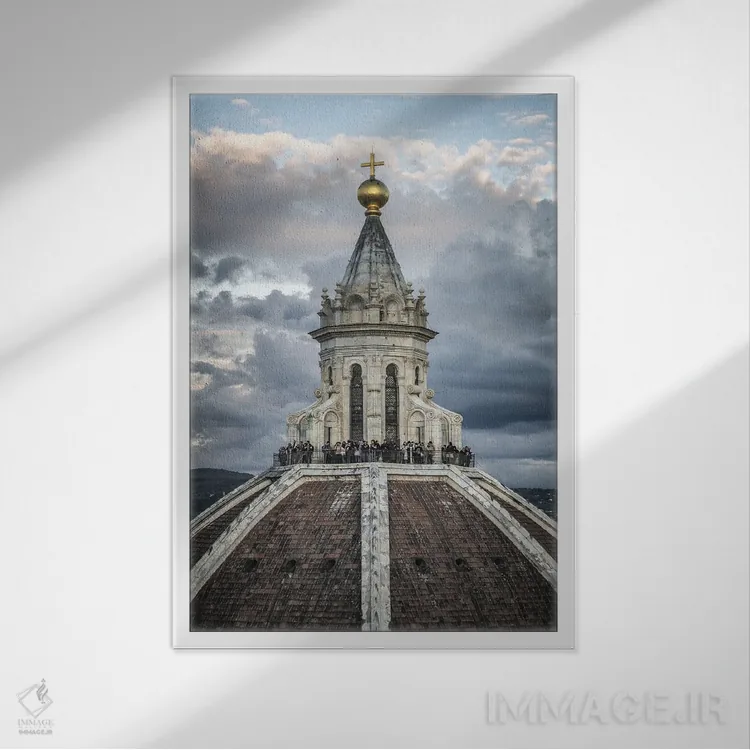 تابلو فلورانس III اثر آلساندرو پاسرینی - نمای قابدار سفید