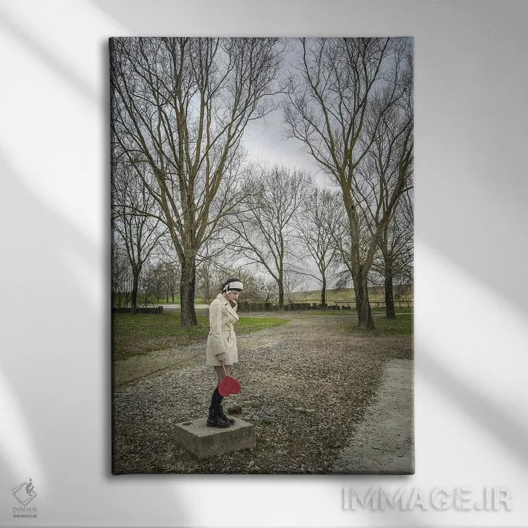 تابلو انسان کوچک IX اثر آلساندرو پاسرینی - نمای روبهرو روی دیوار