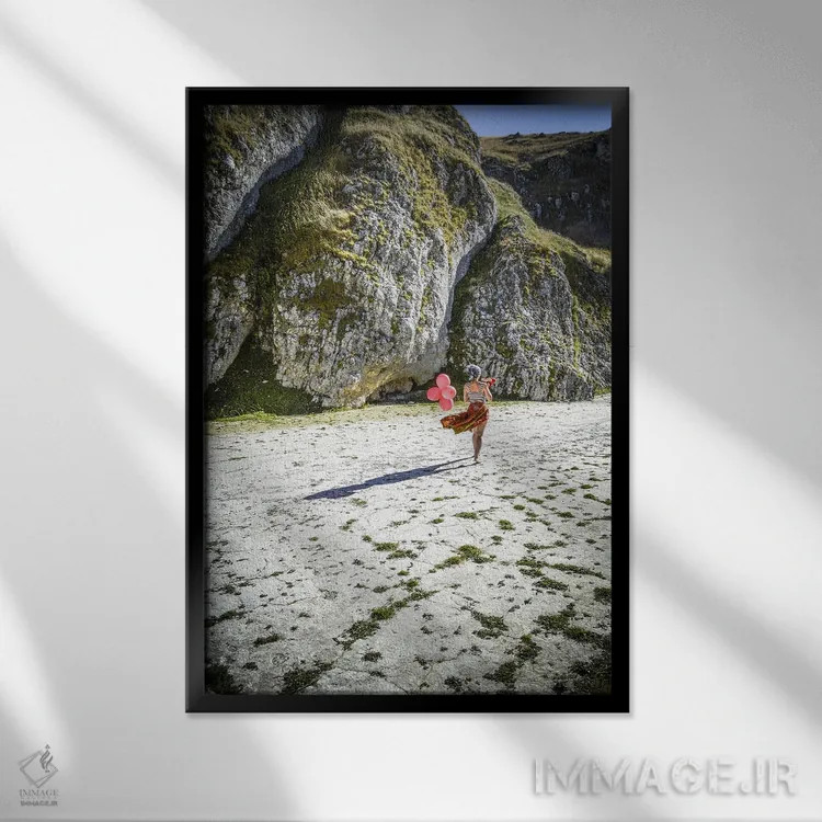 تابلو آیللک II اثر آلساندرو پاسرینی - نمای قابدار مشکی