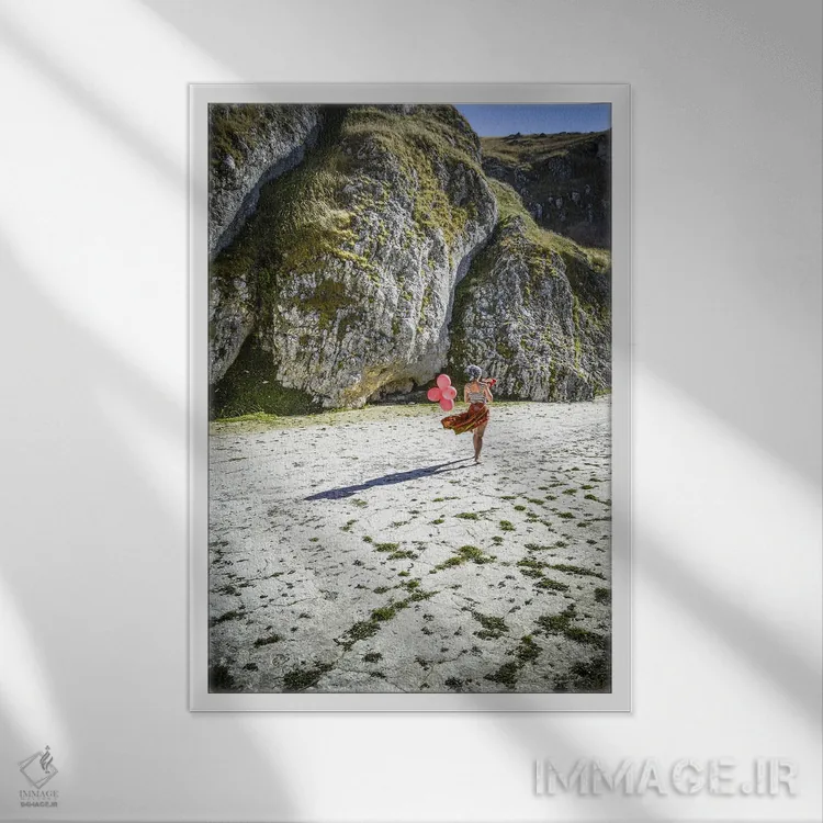 تابلو آیللک II اثر آلساندرو پاسرینی - نمای قابدار سفید