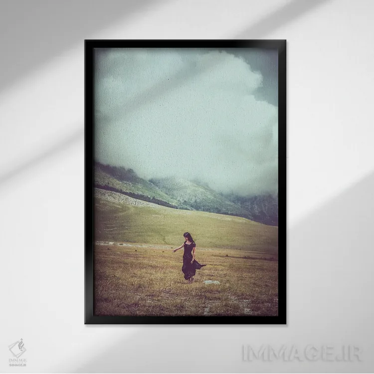 تابلو تبت کوچک XX اثر آلساندرو پاسرینی - نمای قابدار مشکی