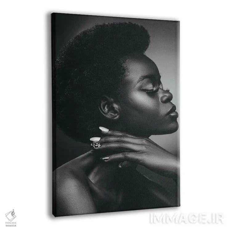 تابلو ملانین تکرنگ II اثر آدنیران آدسانیا - نمای پرسپکتیو محصول