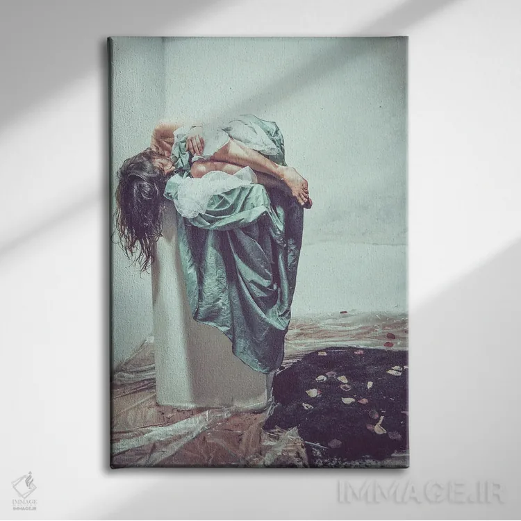 تابلو ریشهها I اثر آلساندرو پاسرینی - نمای روبهرو روی دیوار