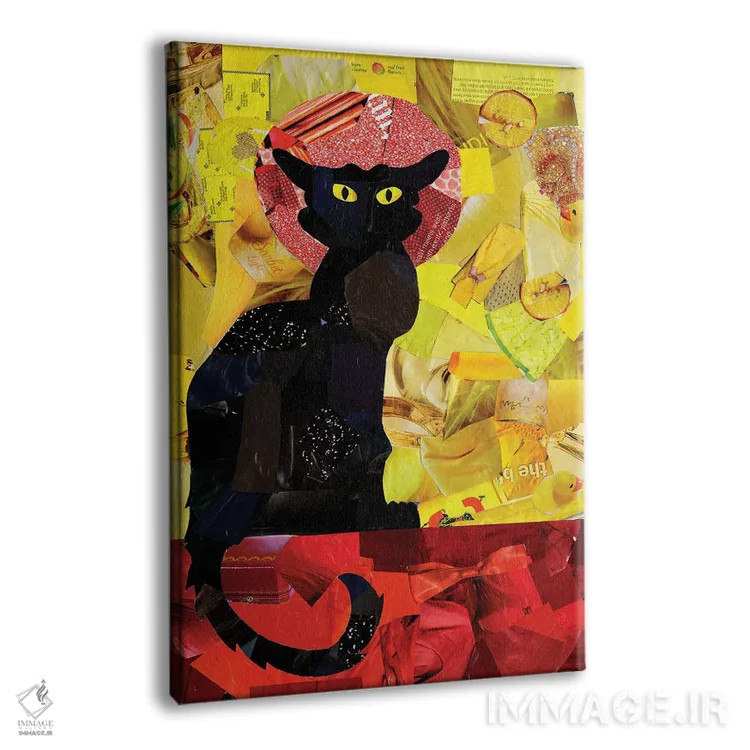 تابلو گربهٔ سیاه (به فرانسوی) اثر آرتپاپتارت - نمای پرسپکتیو محصول