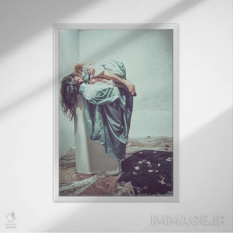 تابلو ریشهها I اثر آلساندرو پاسرینی - نمای قابدار سفید