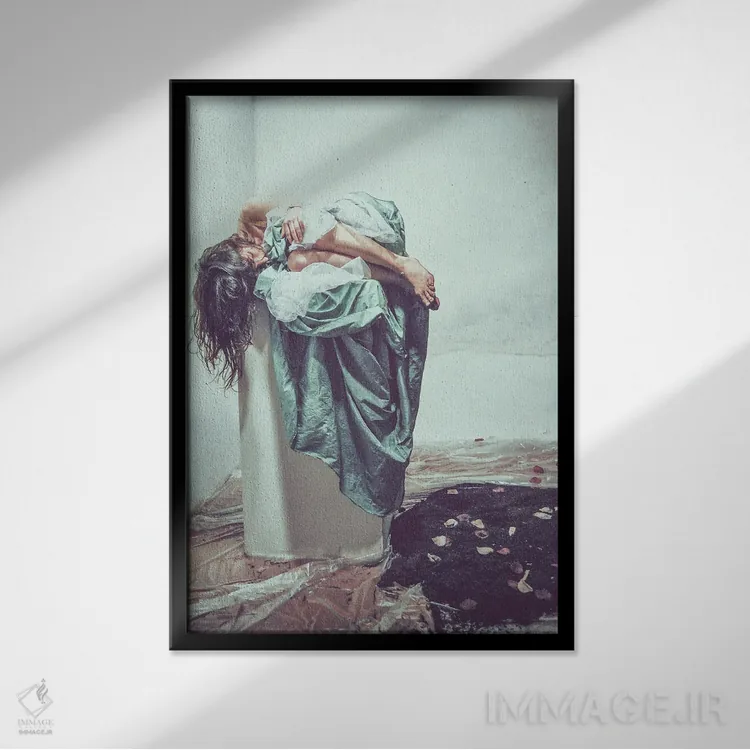 تابلو ریشهها I اثر آلساندرو پاسرینی - نمای قابدار مشکی