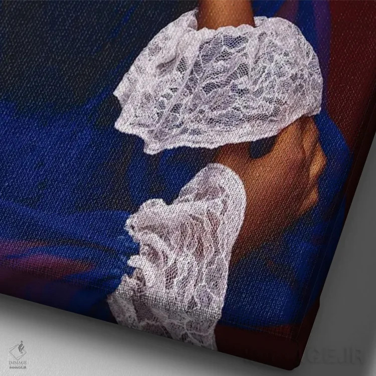 تابلو آده اوری (نام خاص آفریقایی) اثر آدنیران آدسانیا - نمای نزدیک بافت بوم