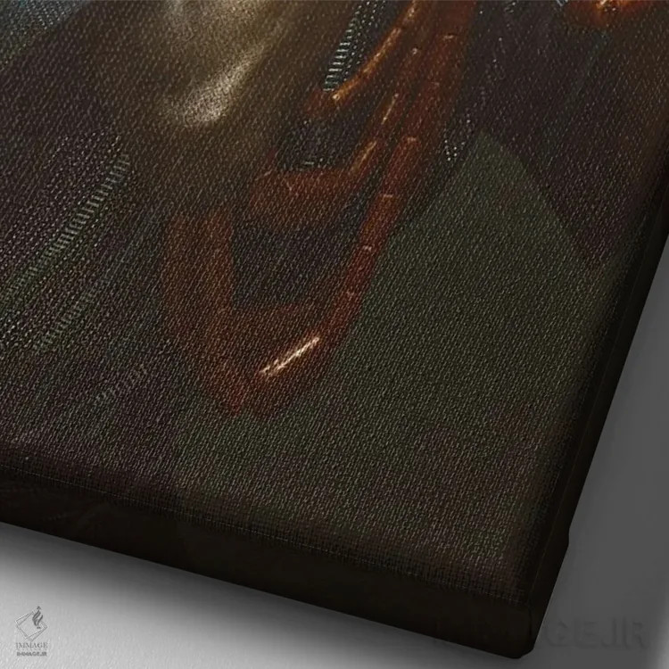 تابلو بدآموزی یک نسل، دانش اثر آدنیران آدسانیا - نمای نزدیک بافت بوم