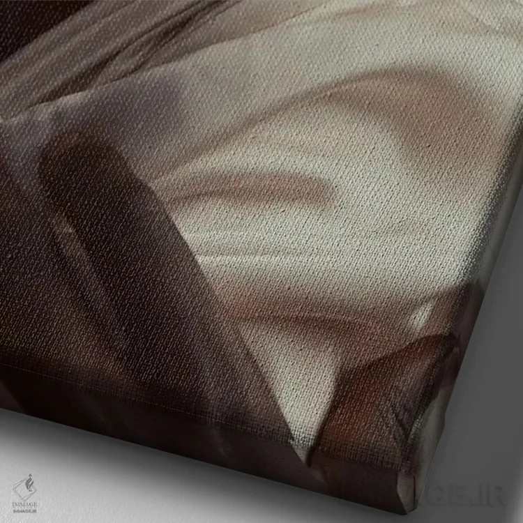 تابلو زن الهی اثر آدنیران آدسانیا - نمای نزدیک بافت بوم