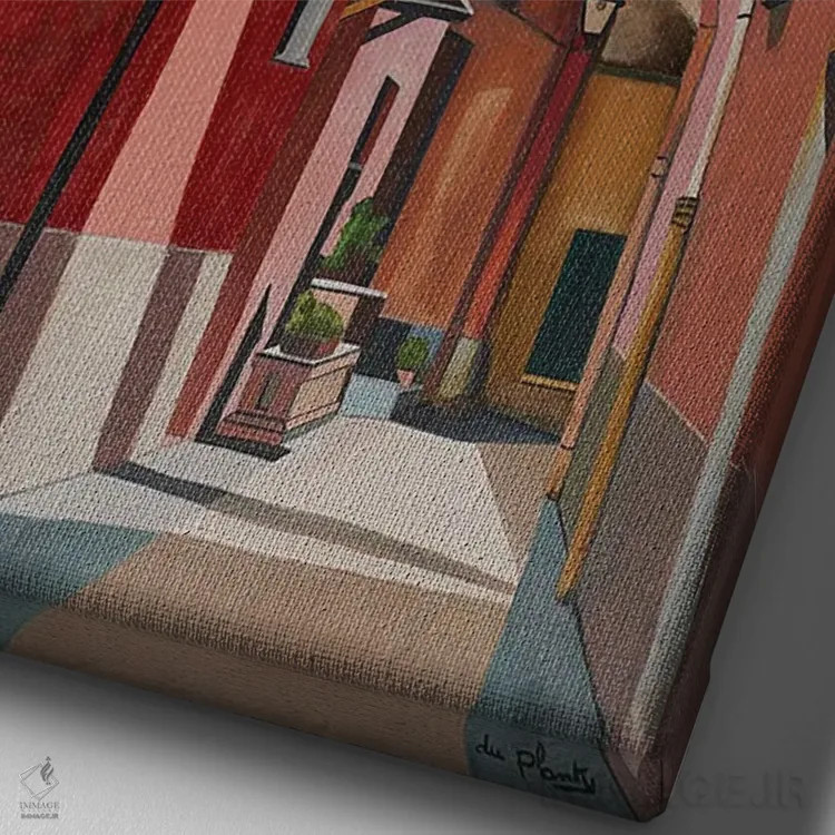 تابلو پورتو مائوریتزیو، ایتالیا اثر آن دو پلنتی - نمای نزدیک بافت بوم