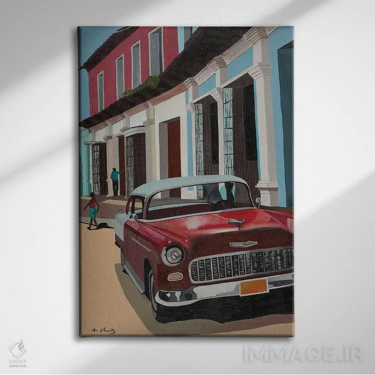 تابلو ترینیداد، کوبا اثر آن دو پلنتی - نمای روبهرو روی دیوار