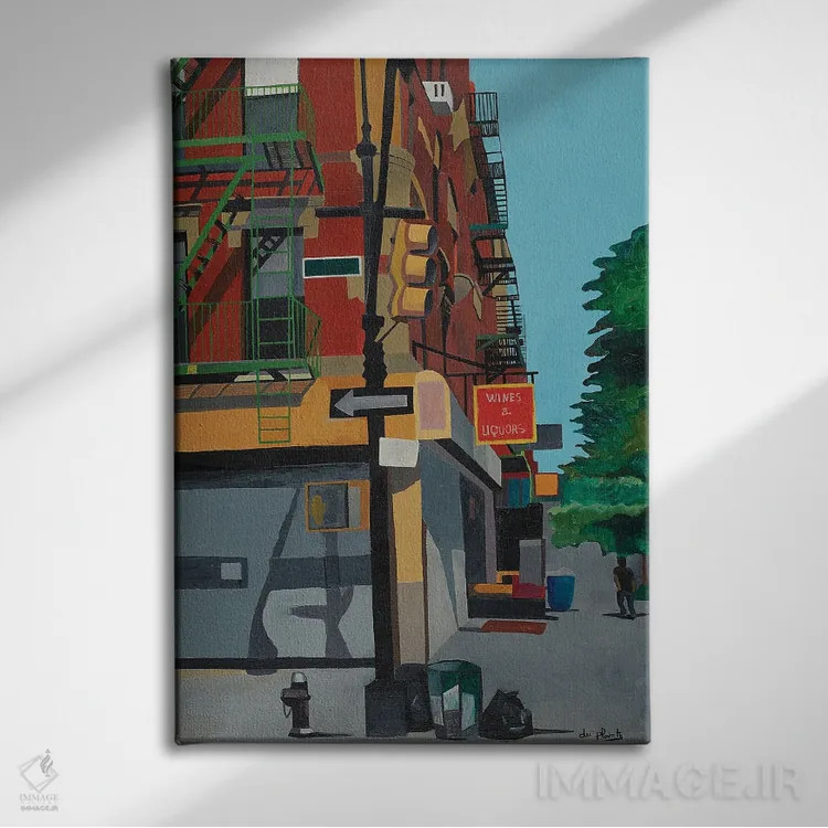 تابلو هارلم، نیویورک اثر آن دو پلنتی - نمای روبهرو روی دیوار