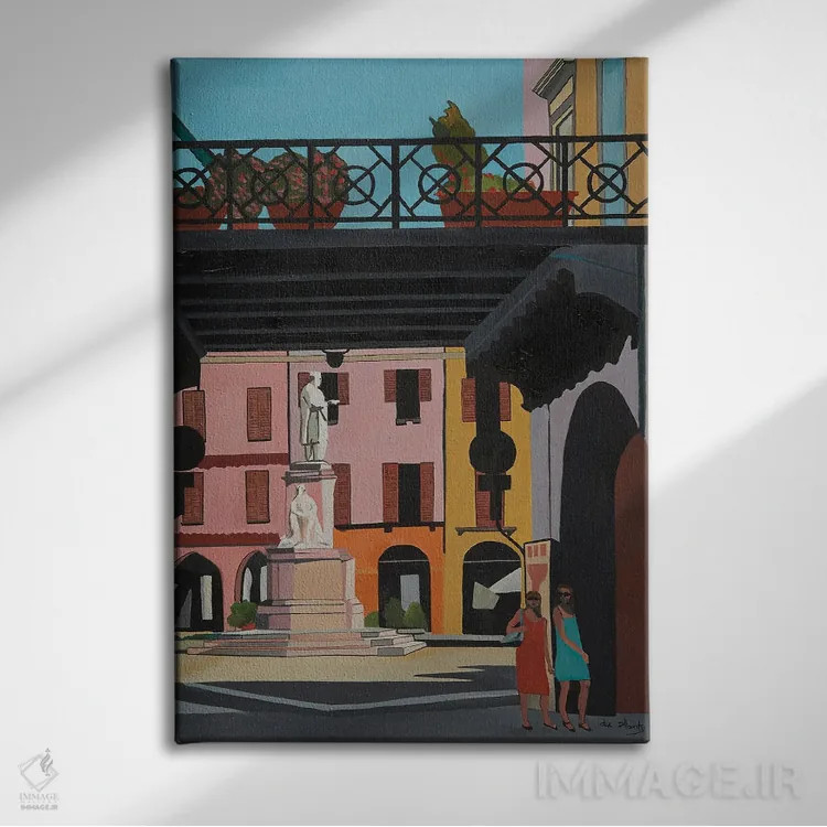 تابلو ورچلی، ایتالیا اثر آن دو پلنتی - نمای روبهرو روی دیوار