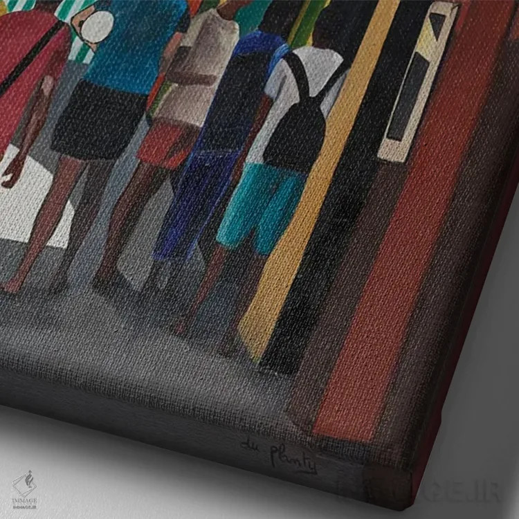 تابلو لایگوئلیا، ایتالیا اثر آن دو پلنتی - نمای نزدیک بافت بوم