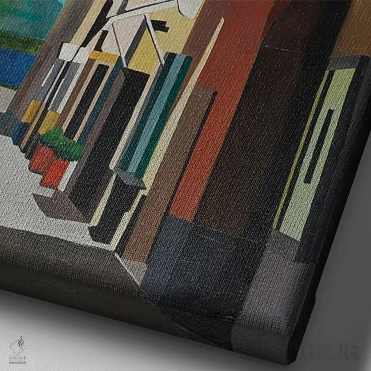 تابلو پیادهروی در لایگوئلیا، ایتالیا اثر آن دو پلنتی - نمای نزدیک بافت بوم