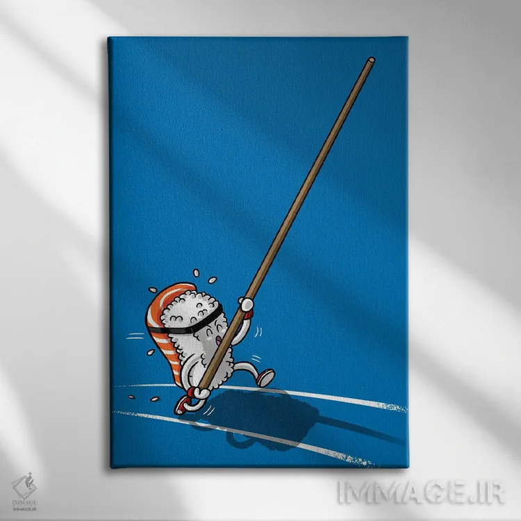 تابلو فرار سوشی اثر آلبرتو پرز - نمای روبهرو روی دیوار