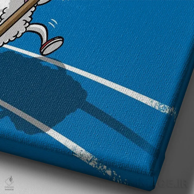 تابلو فرار سوشی اثر آلبرتو پرز - نمای نزدیک بافت بوم