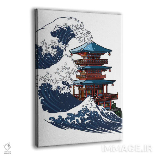 تابلو معبد موج اثر آلبرتو پرز - نمای پرسپکتیو محصول