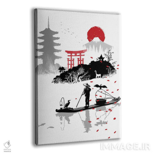 تابلو ماهیگیر در ژاپن اثر آلبرتو پرز - نمای پرسپکتیو محصول