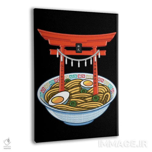 تابلو توریی رامن (دروازه ژاپنی و رشتهفرنگی) اثر آلبرتو پرز - نمای پرسپکتیو محصول