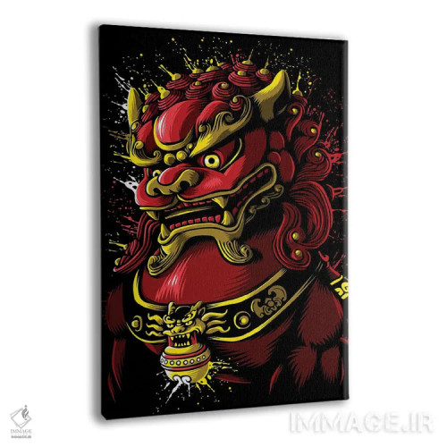 تابلو اژدهای خونین چینی اثر آلبرتو پرز - نمای پرسپکتیو محصول