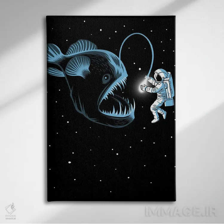 تابلو تله فضایی اثر آلبرتو پرز - نمای روبهرو روی دیوار