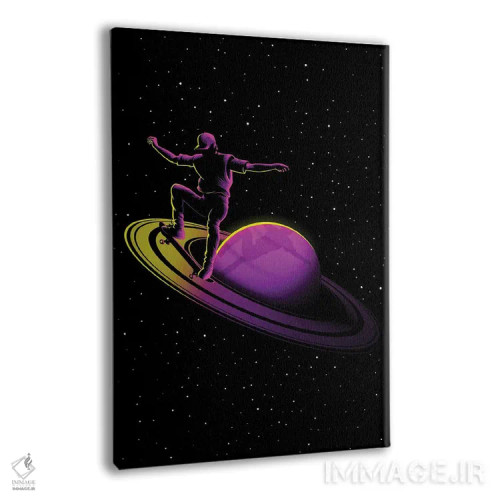 تابلو اسکیت رترو در زحل اثر آلبرتو پرز - نمای پرسپکتیو محصول